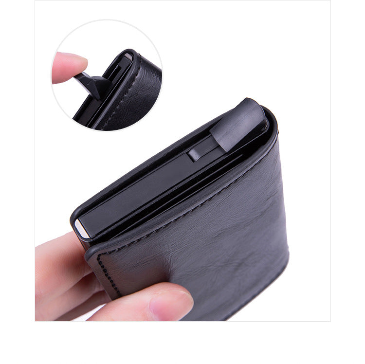 VETHO Pop-Up RFID Leather Wallet | Ocean Blue