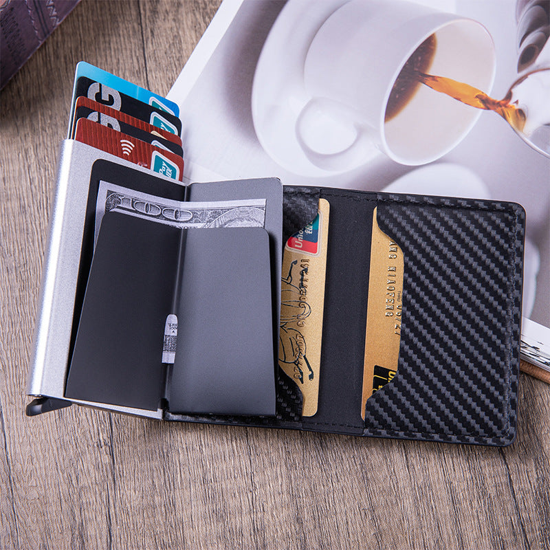 VETHO Pop-Up RFID Leather Wallet | Ocean Blue